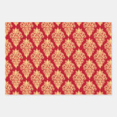 Elegante klassieke damast inpakpapier vel (Voorkant 3)