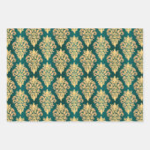 Elegante klassieke damast inpakpapier vel (Voorkant 2)