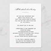 Elegante klassieke details informatiekaartje (Voorkant)