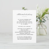 Elegante klassieke details informatiekaartje (Staand voorkant)