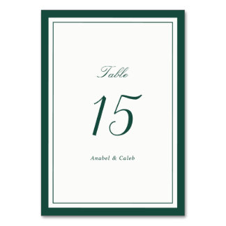 Elegante Klassieke Donkergroene Jacht Frame Trouw Kaart