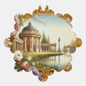 Elegante klassieke esthetiek - tijdloze schoonheid ornament kaart (Achterkant)