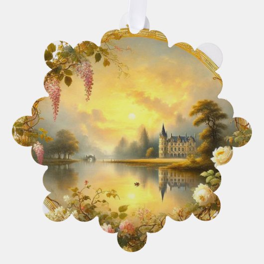 Elegante klassieke esthetiek - tijdloze schoonheid ornament kaart (Voorkant)