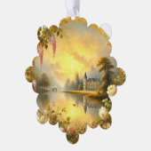 Elegante klassieke esthetiek - tijdloze schoonheid ornament kaart (Links)