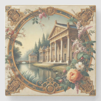 Elegante klassieke esthetiek - tijdloze schoonheid stenen onderzetter
