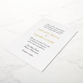 Elegante klassieke formele bruiloft folie uitnodiging (Gedraaid)