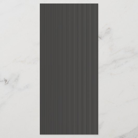 Elegante klassieke formele zwarte crème bruiloft d menu (Achterkant)