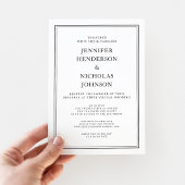 Elegante Klassieke Formele Zwarte Witte Virtuele B Kaart