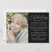 Elegante klassieke fotoviering van het levensmonum kaart (Voorkant)