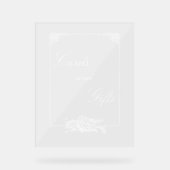 Elegante klassieke Franse rococo floraal Acryl Bord (Voorkant)