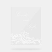 Elegante klassieke Franse rococo floraal Acryl Bord (Voorkant)