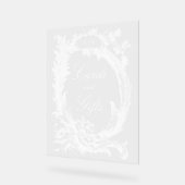 Elegante klassieke Franse rococo floraal Acryl Bord (Hoek)