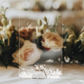 Elegante klassieke Franse rococo floraal Acryl Bord