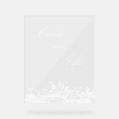 Elegante klassieke Franse rococo floraal Acryl Bord (Voorkant)