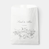 Elegante klassieke Franse rococo floraal Bedankzakje (Voorkant)