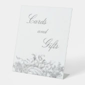 Elegante klassieke Franse rococo floraal Reclamebord Met Voetstuk (Voorkant)