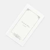 Elegante klassieke Franse rococo floraal Servet (Hoek)