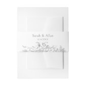 Elegante klassieke Franse rococo floraal Uitnodigingen Wikkel (Voorkant Voorbeeld)