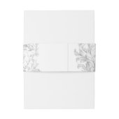 Elegante klassieke Franse rococo floraal Uitnodigingen Wikkel (Achterkant Voorbeeld)