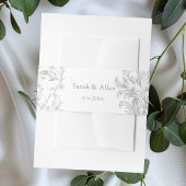 Elegante klassieke Franse rococo floraal Uitnodigingen Wikkel