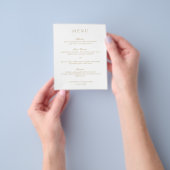 Elegante Klassieke Gouden Formele Budget Bruilofts Flyer (Hand)