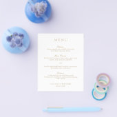 Elegante Klassieke Gouden Formele Budget Bruilofts Flyer (Enkel)