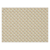 Elegante klassieke gouden munt luxe kerstboeket tafelkleed (Voorkant (Horizontaal))