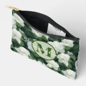 Elegante klassieke groene botanische witte bloemen etui (Open)