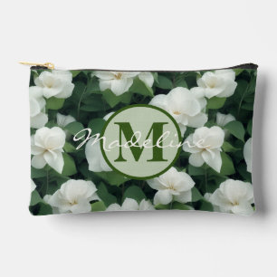 Elegante klassieke groene botanische witte bloemen etui