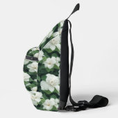 Elegante klassieke groene botanische witte bloemen sling bag (Rechts)