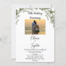 Elegante klassieke groene huwelijksjubileum