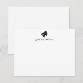 Elegante Klassieke Grote Piano Muziek Kalligrafie Notitiekaartje (Voorkant / Achterkant)