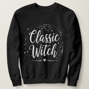 Elegante klassieke heks kalligrafie stijl Hallowee Trui