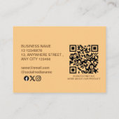 Elegante klassieke herfst gespeelde patroon cadeau kortingskaartje (Achterkant)