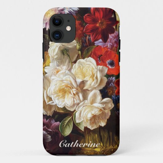 Elegante klassieke Hollandse meester witte rozen k Case-Mate iPhone Case (Achterkant)