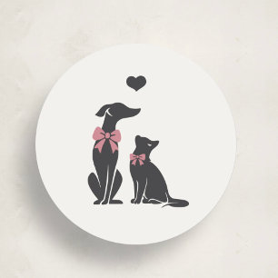 Elegante Klassieke Huisdier Oppas Sticker