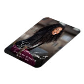 Elegante klassieke kalligrafie Afstuderen Magneet (Linkerzijde)