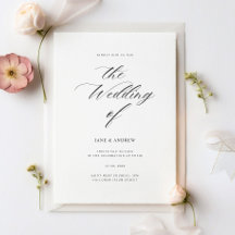 Elegante klassieke kalligrafie minimalistische bru