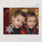 Elegante klassieke kerstfotokaart feestdagenkaart (Achterkant)