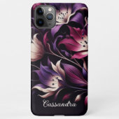 Elegante klassieke lelies Fine Art Botanische schi iPhone Hoesje (Achterkant)