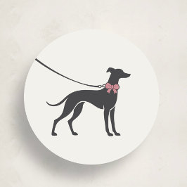 Elegante klassieke logo sticker voor hondenuitlaat