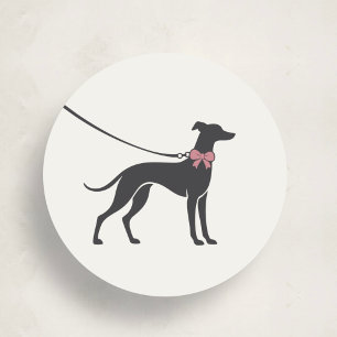 Elegante klassieke logo sticker voor hondenuitlaat