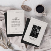 Elegante Klassieke Luxe Lichtgrijze Monogram Bruil Kaart