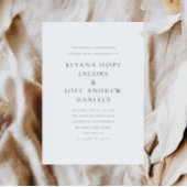 Elegante Klassieke Minimale Ampersand Wedding Kaart