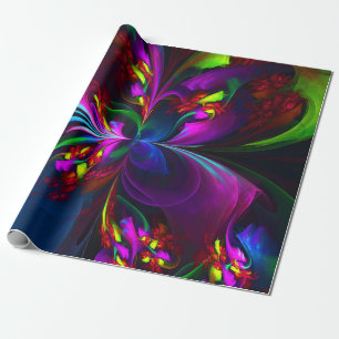 Elegante Klassieke Moderne Bloem Motief #902 Trouw Cadeaupapier