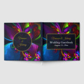 Elegante Klassieke Moderne Bloem Motief #902 Trouw Gastenboek (Volledig)