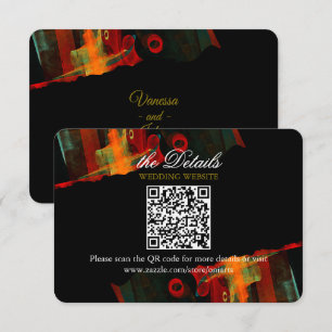 Elegante Klassieke Moderne Trendy Patroon #903 Bru Informatiekaartje
