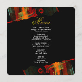 Elegante Klassieke Moderne Trendy Patroon #903 Bru Menu