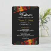 Elegante Klassieke Moderne Trendy Patroon #903 Bru Programmakaart (Staand voorkant)