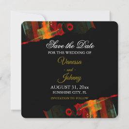Elegante Klassieke Moderne Trendy Patroon #903 Bru Save The Date